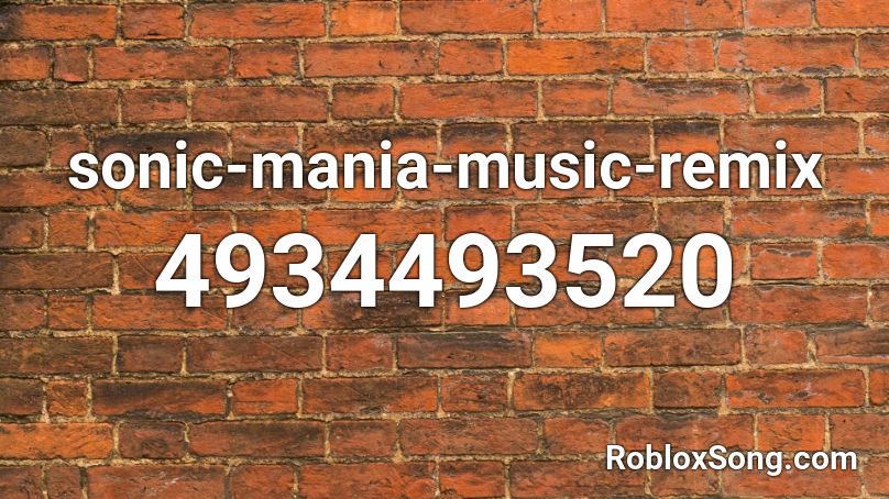 sonic-mania-music-remix Roblox ID