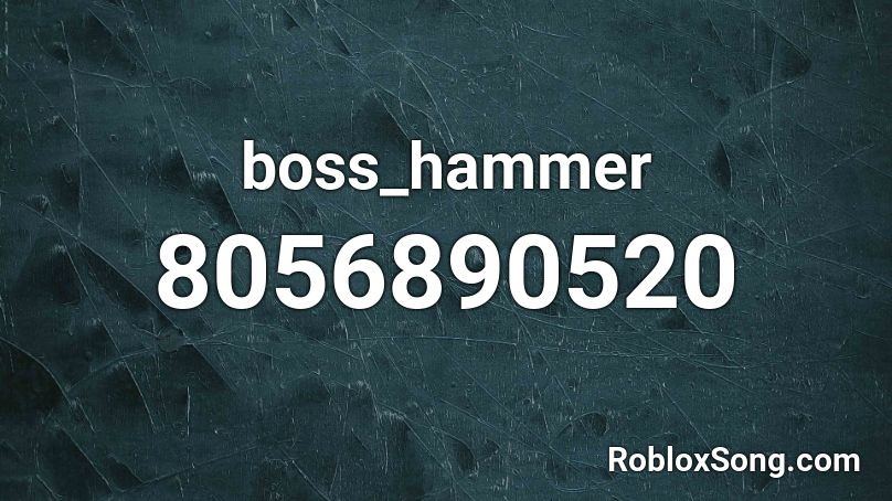 boss_hammer Roblox ID