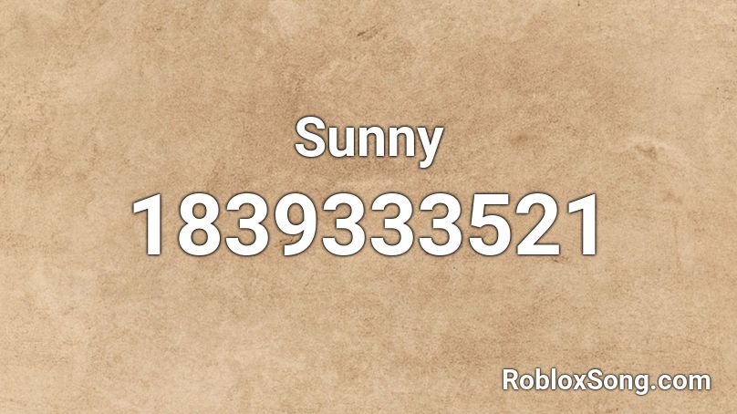 Sunny Roblox ID