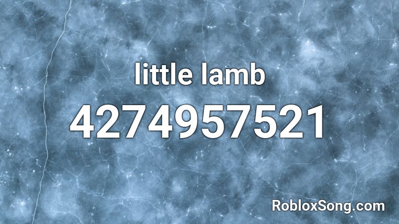 little lamb Roblox ID