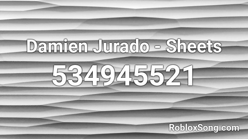 Damien Jurado - Sheets Roblox ID