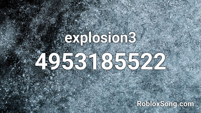 explosion3 Roblox ID