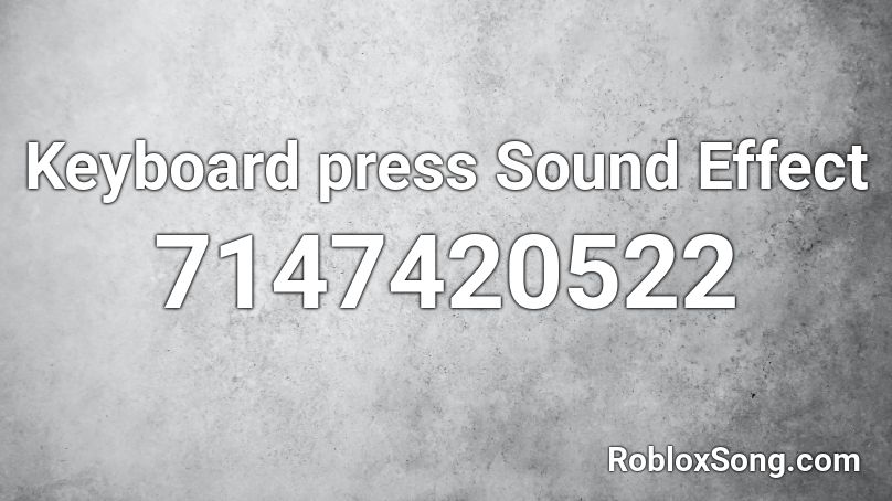 number press effect sound