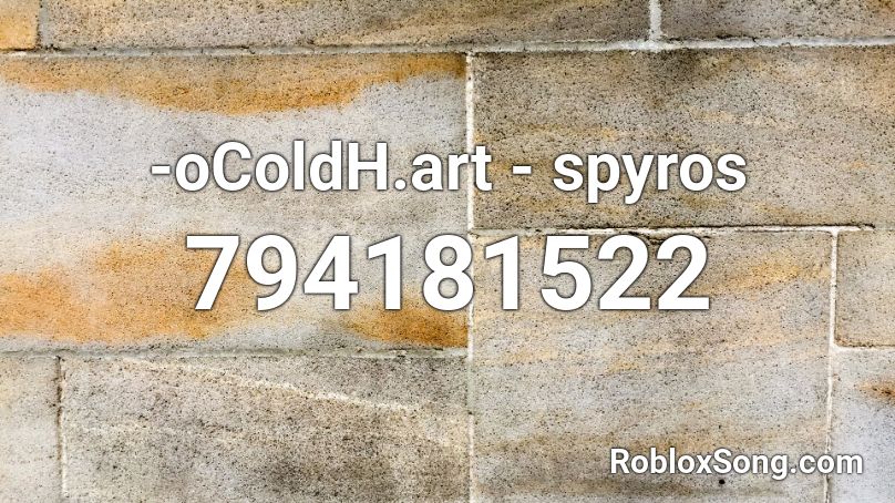 -oColdH.art - spyros Roblox ID