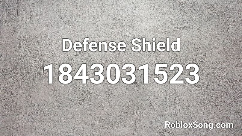 Defense Shield Roblox ID