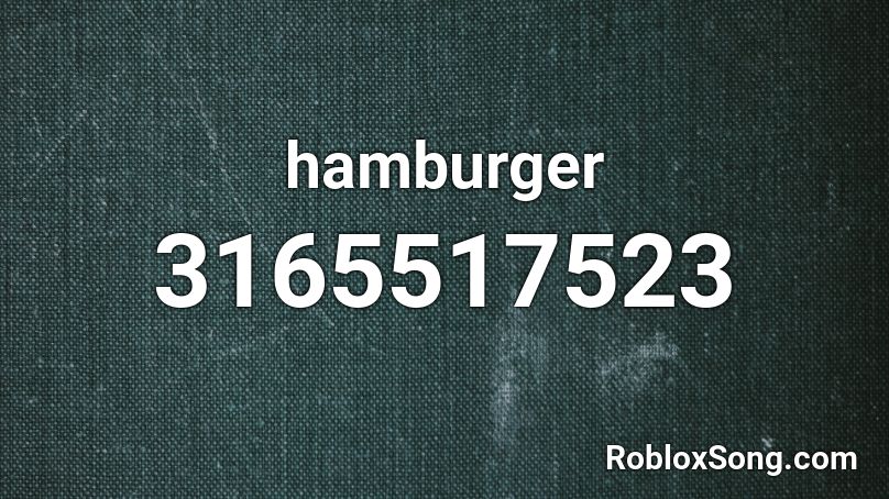 hamburger Roblox ID