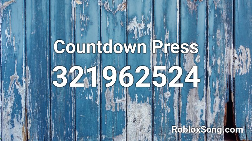 Countdown Press Roblox ID