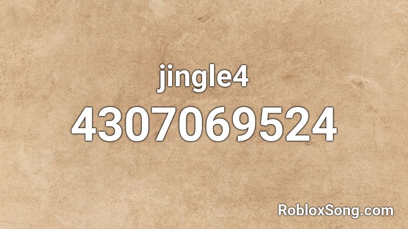 jingle4 Roblox ID