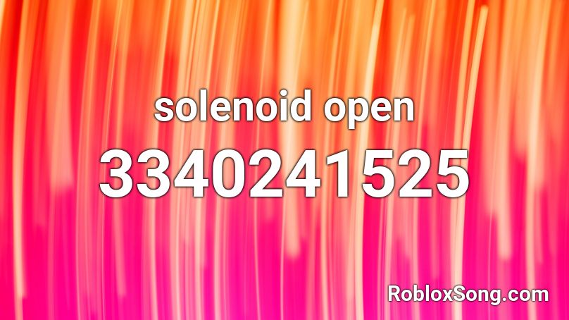 solenoid open Roblox ID