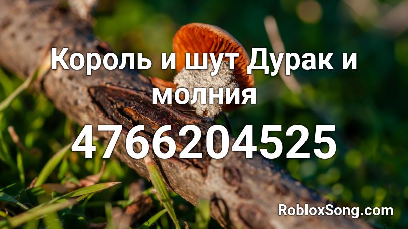 Король и шут Дурак и молния Roblox ID