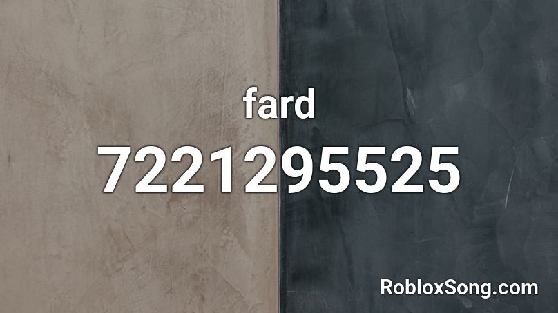 fard Roblox ID