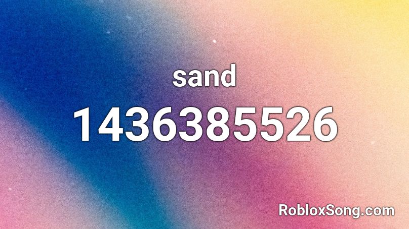 sand Roblox ID