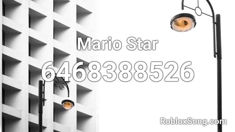 Mario Star Roblox ID