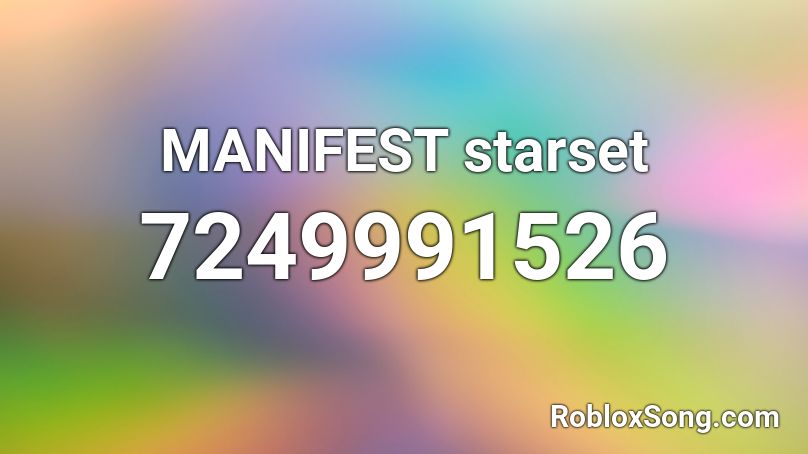 MANIFEST Roblox ID