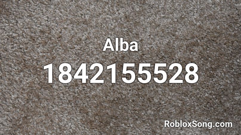 Alba Roblox ID