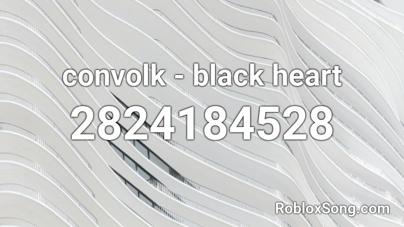 convolk - black heart Roblox ID