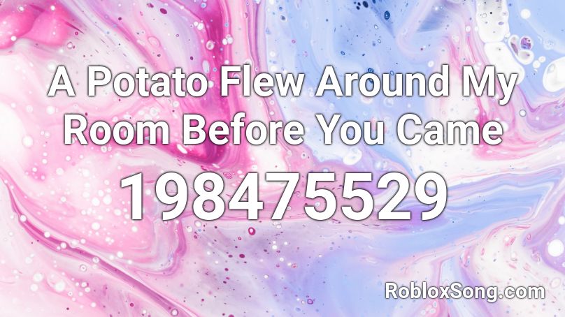 A Potato Flew Around My Room Before You Came Roblox ID