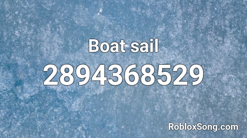 Boat sail Roblox ID