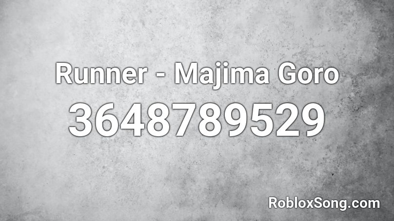 Runner - Majima Goro Roblox ID