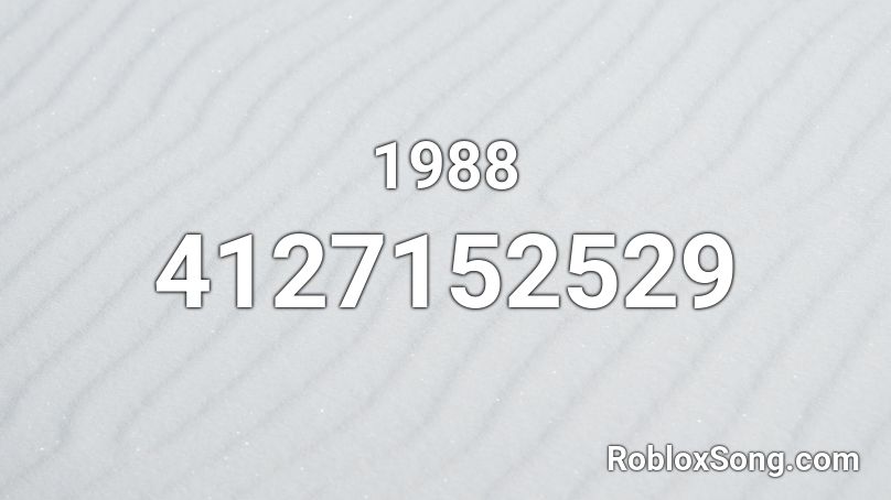 1988  Roblox ID