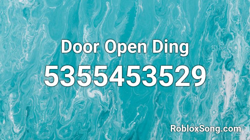 Door Open Ding  Roblox ID