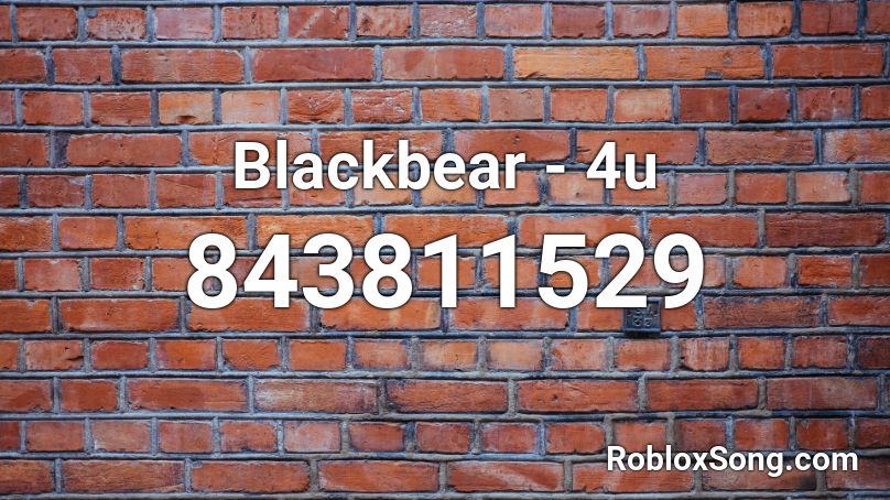 Blackbear - 4u Roblox ID