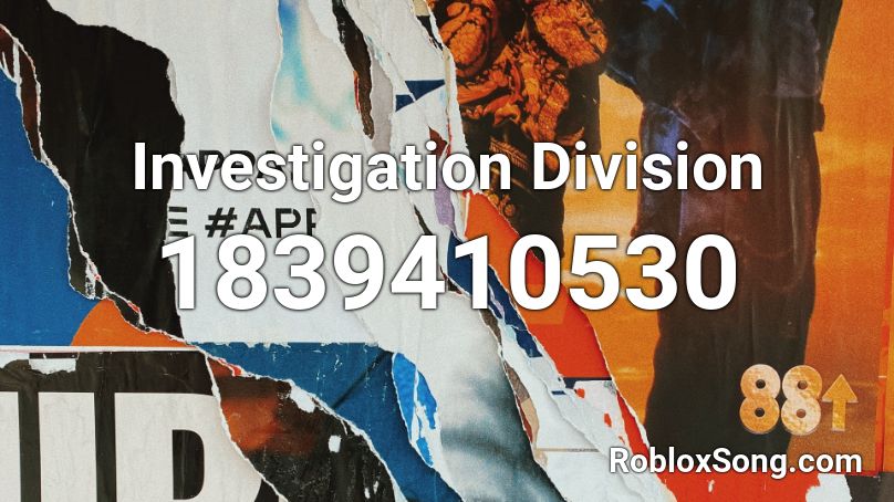 Investigation Division Roblox ID