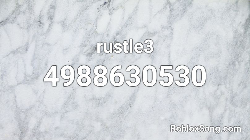 rustle3 Roblox ID