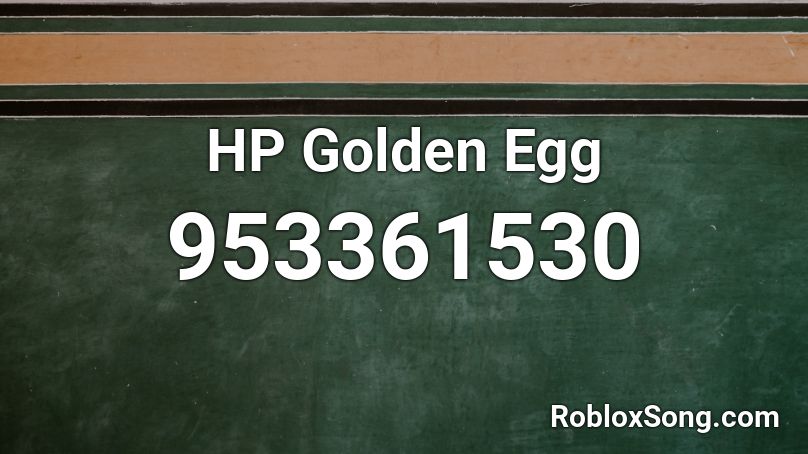 HP Golden Egg Roblox ID