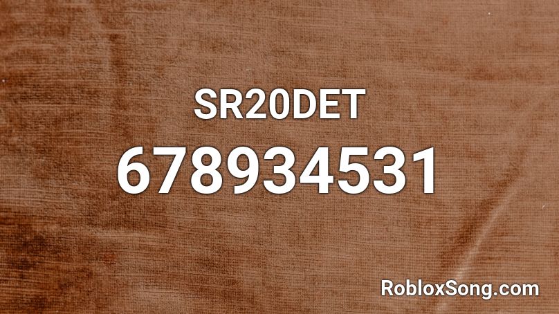 SR20DET Roblox ID