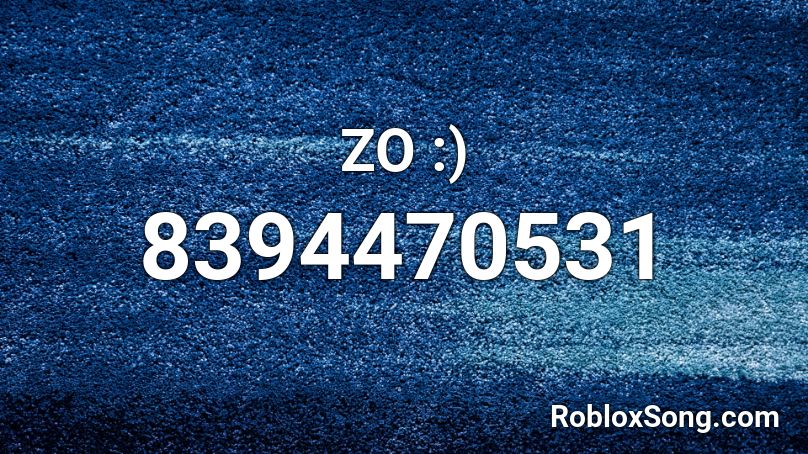 ZO :) Roblox ID