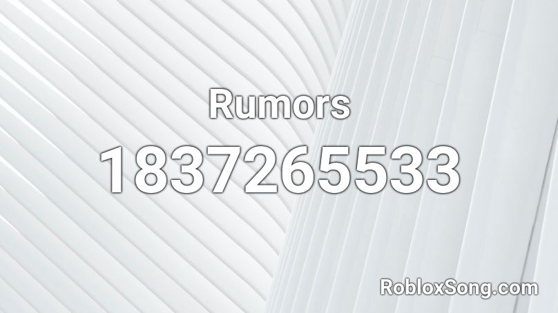 Rumors Roblox ID