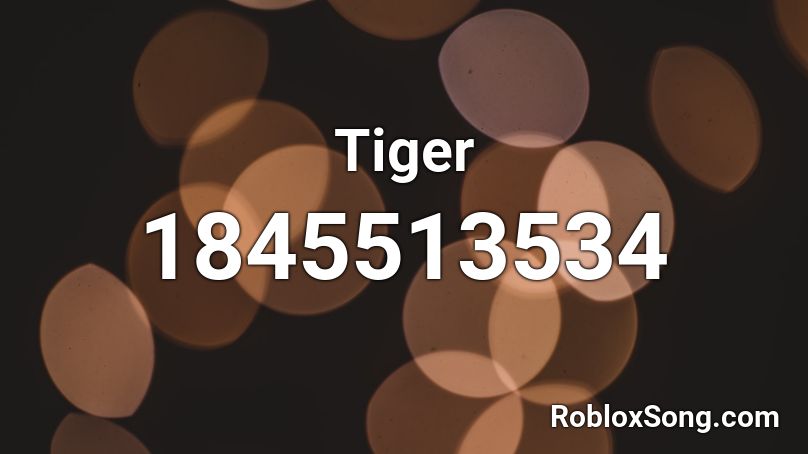 Tiger Roblox ID