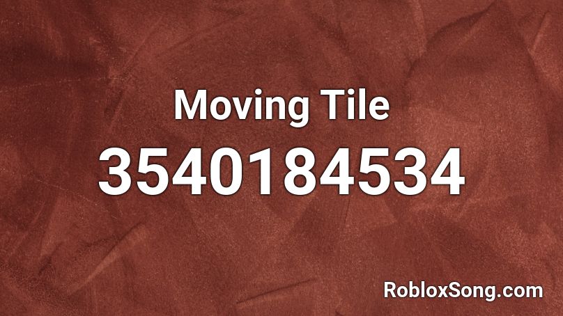 Moving Tile Roblox ID