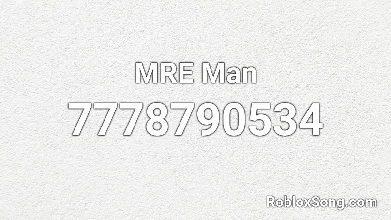 MRE Man Roblox ID