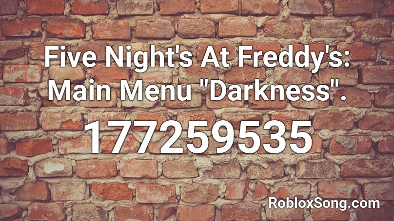Five Night's At Freddy's: Main Menu 