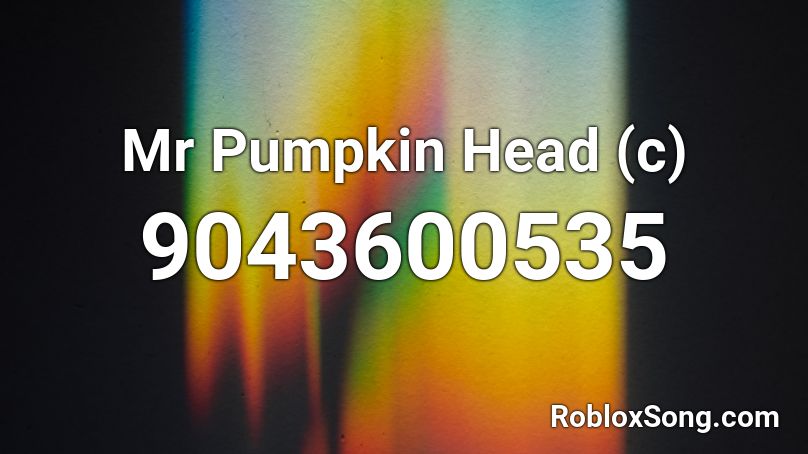 Mr Pumpkin Head (c) Roblox ID