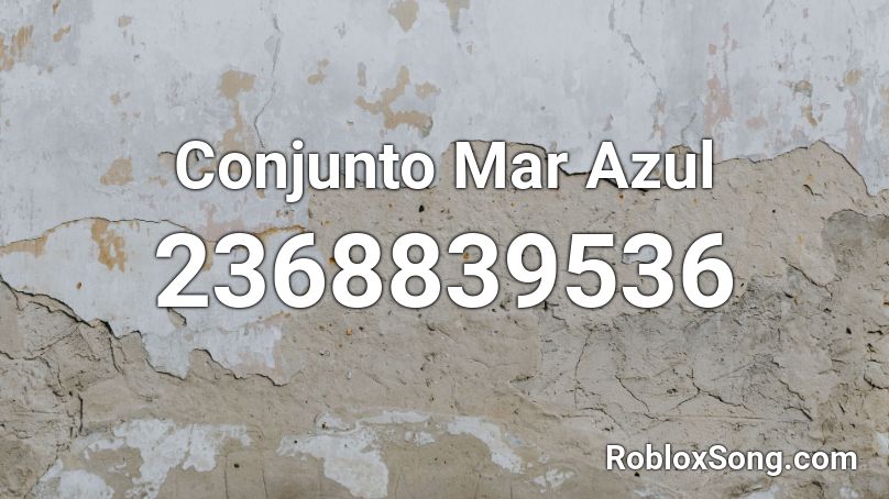 Conjunto Mar Azul Roblox ID