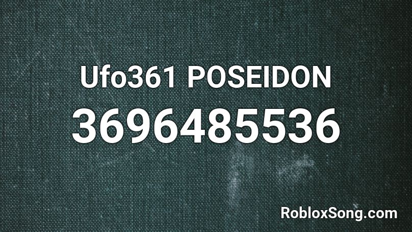 Ufo361 POSEIDON Roblox ID