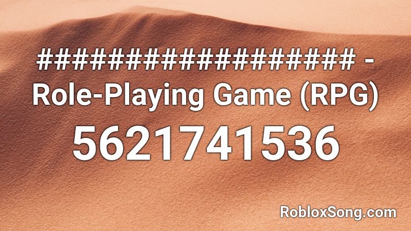 ################## - Role-Playing Game (RPG) Roblox ID