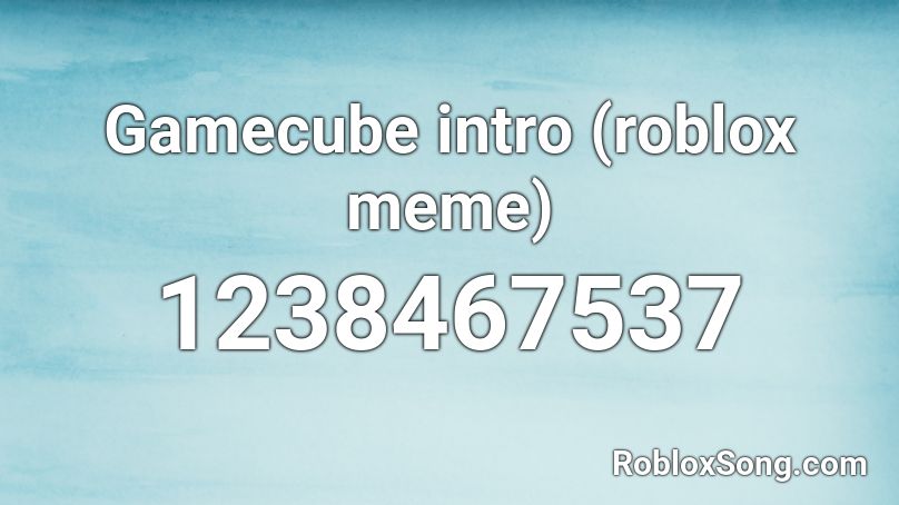 Gamecube intro (roblox meme) Roblox ID