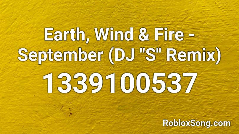 Earth, Wind & Fire - September (DJ 