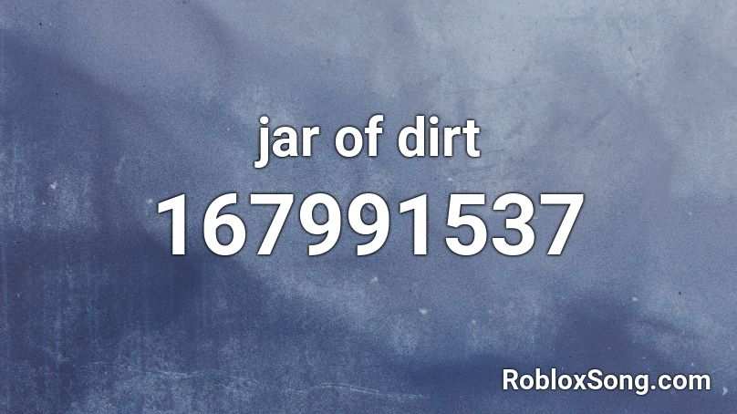 jar of dirt Roblox ID