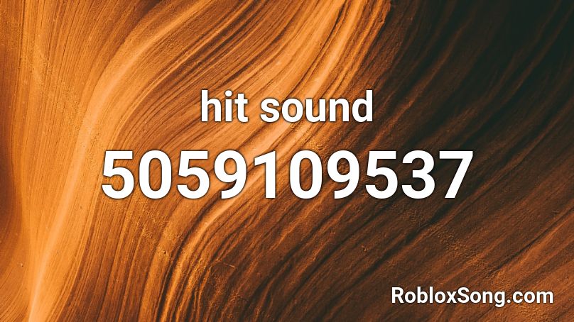 hit sound Roblox ID