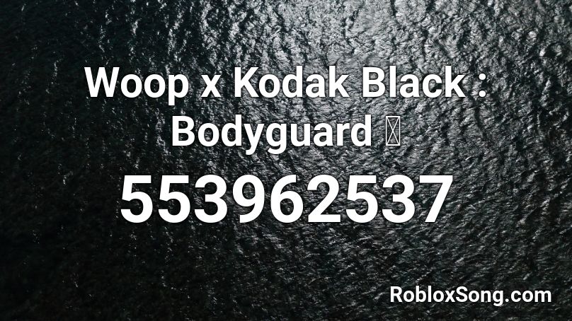 kodack black song id roblox