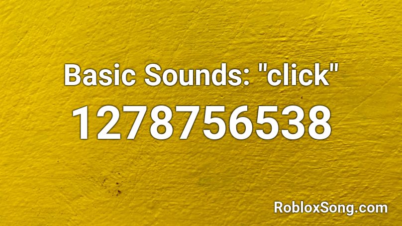 Basic Sounds: 