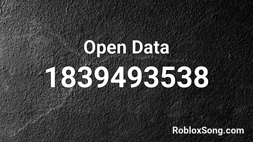 Open Data Roblox ID