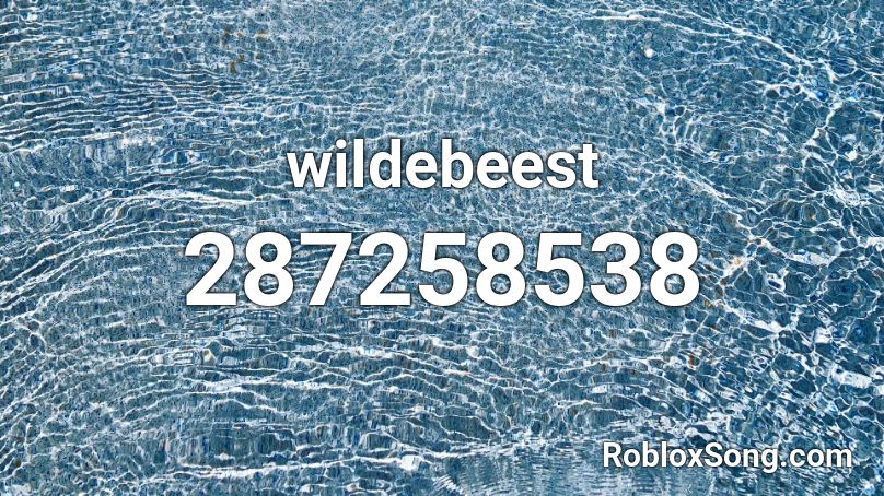 wildebeest Roblox ID