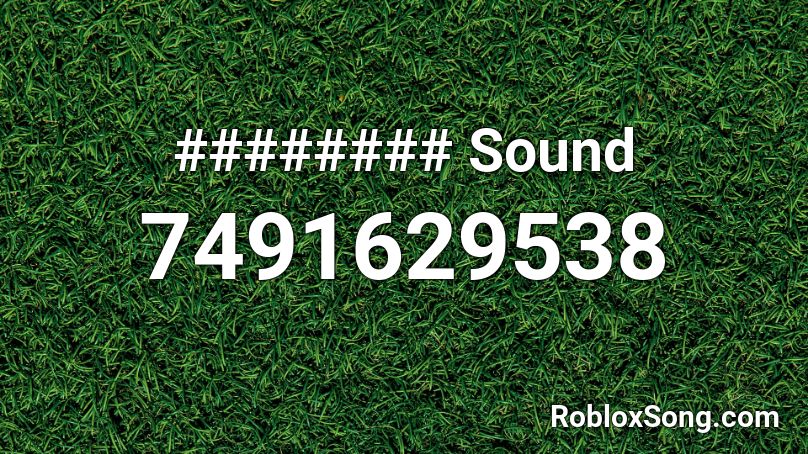 ######## Sound Roblox ID