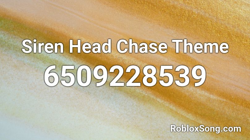 Siren Head Chase Theme  Roblox ID